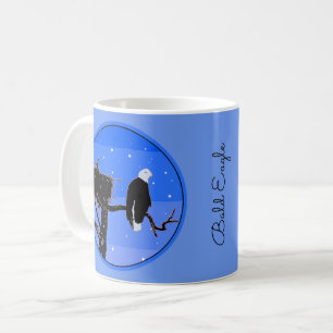 Mug Bald Eagle en hiver - Art original de la faune
