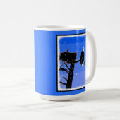 Mug Bald Eagle en hiver - Art original de la faune (Devant droit)