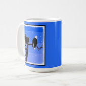 Mug Bald Eagle en hiver - Art original de la faune (Devant gauche)