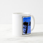 Mug Bald Eagle en hiver - Art original de la faune (Devant droit)