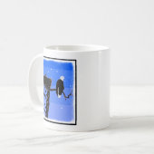 Mug Bald Eagle en hiver - Art original de la faune (Devant gauche)