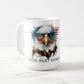 Mug Bald Eagle moderne & unique USA symbole national (Devant gauche)
