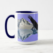 Mug Bald Eagle & Mountains Wildlife Tea or Coffee Cup (Gauche)