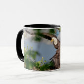 Mug Bald Eagle quittant le nid (Devant gauche)