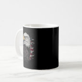 Mug Bald Eagle USA Drapeau américain Patriotic Graphis (Devant gauche)