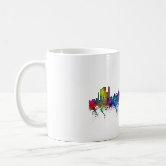 Mug Bâle Suisse Skyline (Gauche)