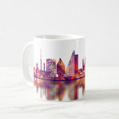 Mug Bâle Suisse Skyline (Devant gauche)