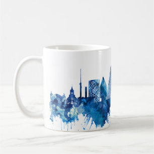 Mug Bâle Suisse Skyline Blue