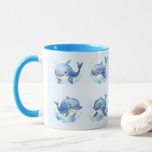Mug Baleine (Avec donut)