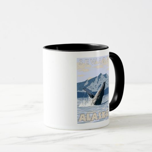 Mug Baleine à bosse - Eau douce, Alaska (Devant droit)