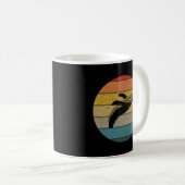 Mug Baleine à bosse vintage Retro Sunset Ocean (Devant droit)