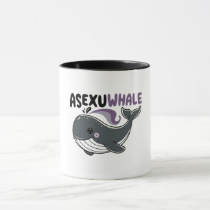 Mug Baleine assexuée" Baleine drôle de la mer Fierté L