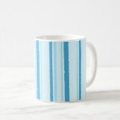 Mug Baleine Bébé Mignonne Rayures Bleues (Devant droit)