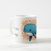 Mug Baleine bleue mignonne (Devant gauche)