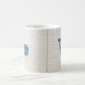 Mug Baleine Bleue Navire nautique Rustique (Centre)