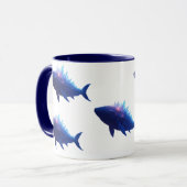 Mug Baleine Crystal Crest - Impression de baleines de  (Devant gauche)