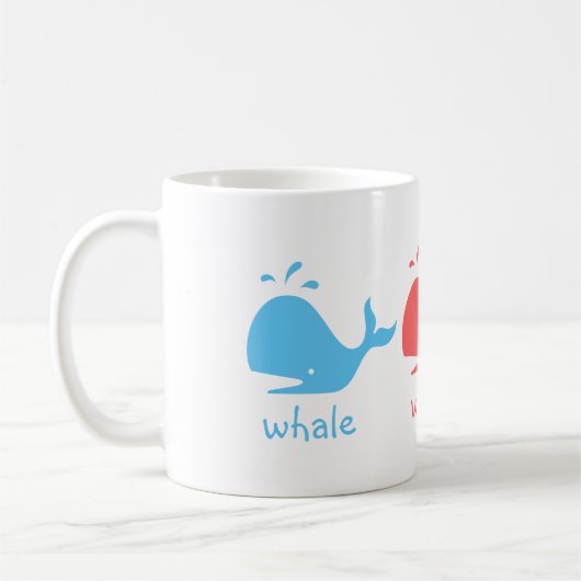 Mug Baleine de baleine de baleine (Gauche)