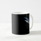 Mug Baleine drôle assez majestueuse Graphique mal dess (Devant droit)