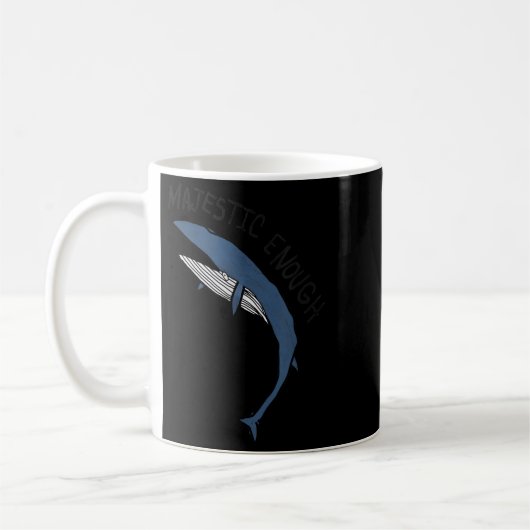 Mug Baleine drôle assez majestueuse Graphique mal dess (Gauche)