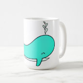 Mug Baleine, Mer, Eau (Devant droit)