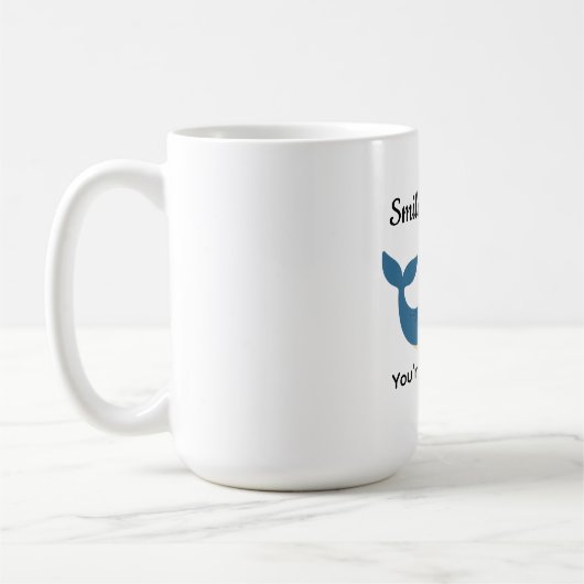 Mug Baleine mignonne avec caméra (Gauche)
