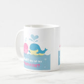 Mug Baleine mignonne vous soyez amour de Valentine de (Devant gauche)