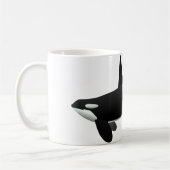Mug Baleine noire et blanche tueuse à Orca (Gauche)