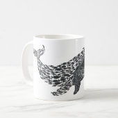 Mug Baleine silhouette (Devant gauche)