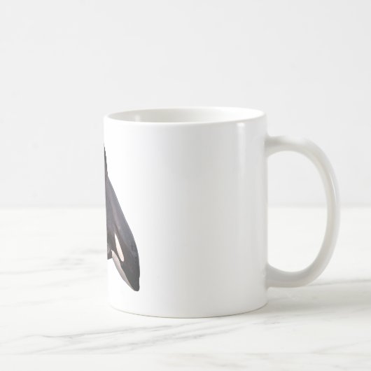 Mug Baleine tueuse isolée sautant (Droite)