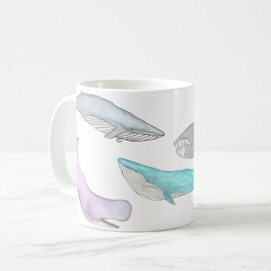 Mug Baleines à baleines (Devant gauche)