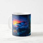 Mug Baleines et faune africaine Coucher de soleil et c (Devant gauche)