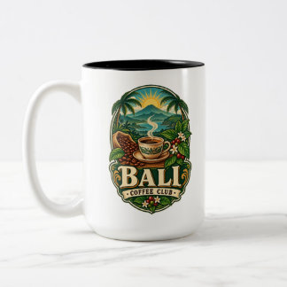 Mug Bali Coffee Club Bicolore Vintage