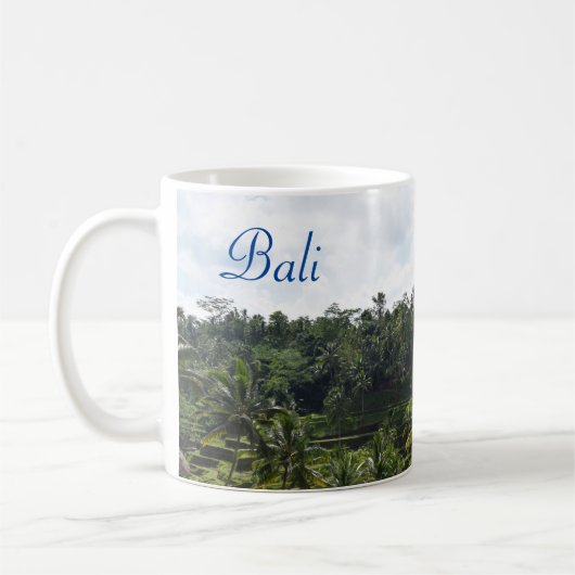 Mug Bali Ubud Terracé Ricefields (Gauche)
