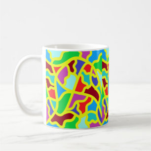 Mug Balises à motifs d'art aux couleurs mixtes