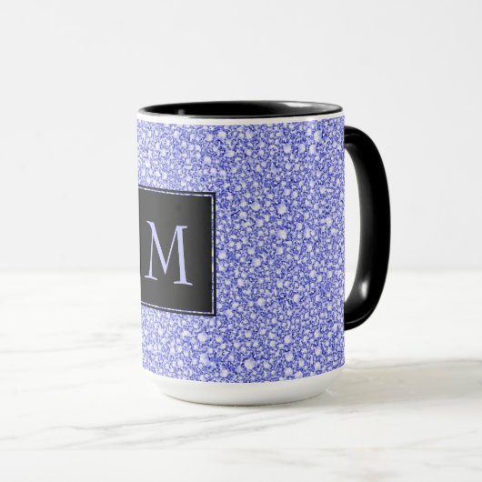 Mug Balises Bleues Croisées Look Parties scintillant P (Devant droit)
