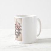Mug Balises de boussole rose : Conception de tapis de (Devant droit)