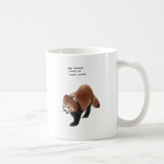 Mug baliverne de panda rouge (Droite)