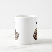 Mug Ball Python Snake, Brown et Tan Personnalisé (Centre)