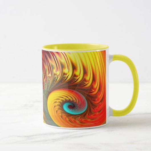 Mug Balle à feu Mandelbrot Fractal Spiral (Droite)