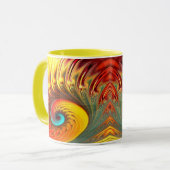 Mug Balle à feu Mandelbrot Fractal Spiral (Devant gauche)