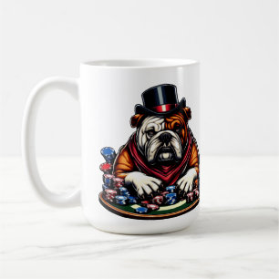 Mug balle chien jouer au poker jeu casino art