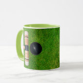 Mug Balle de Croquet, Mallet, Herbe Verte (Devant gauche)