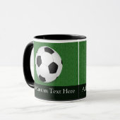 Mug Balle de football personnalisé (Devant gauche)