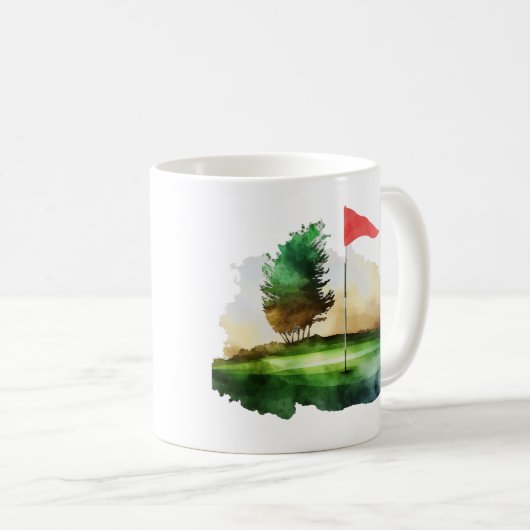 Mug balle de golf (Devant droit)