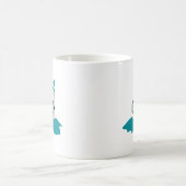 Mug balle de golf drôle avec snorkel (Centre)