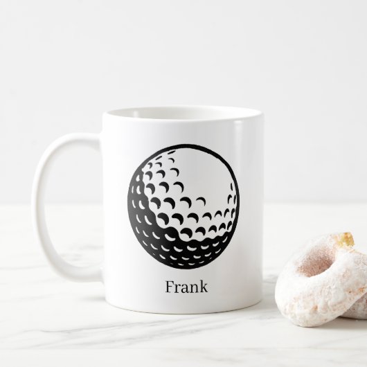 Mug Balle de Golf Personnalisée (Avec donut)