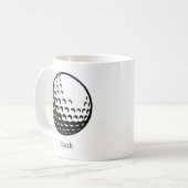 Mug Balle de Golf Personnalisée (Devant gauche)
