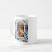 Mug Balle de Noël sur Porch (Devant gauche)
