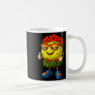 Mug Balle de pickleball hawaïenne mignonne plage tropi