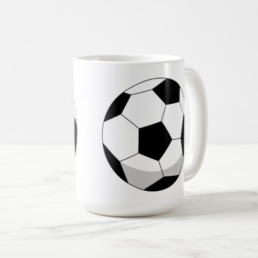 Mug Balle de soccer en dessin (Devant droit)